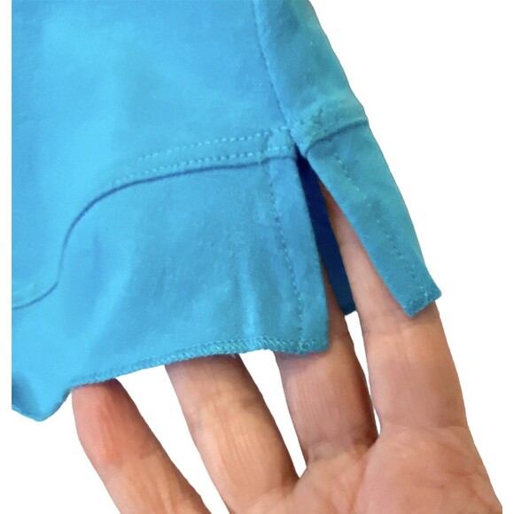 Real Comfort Womens Bundle 2 Tees Kelly Green Turq Cap sleeves XL Embroidery NEW - Picture 7 of 10